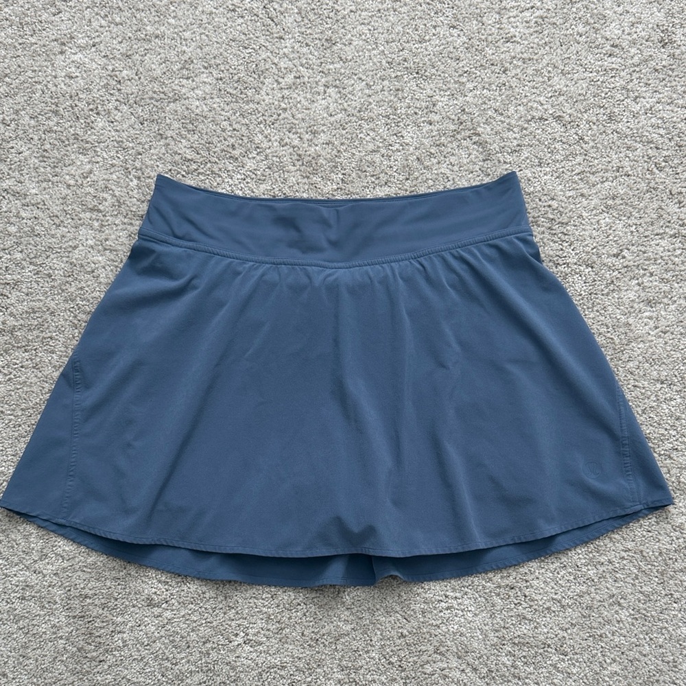 Lululemon lightweight high rise tennis running skirt skort size 6 blue